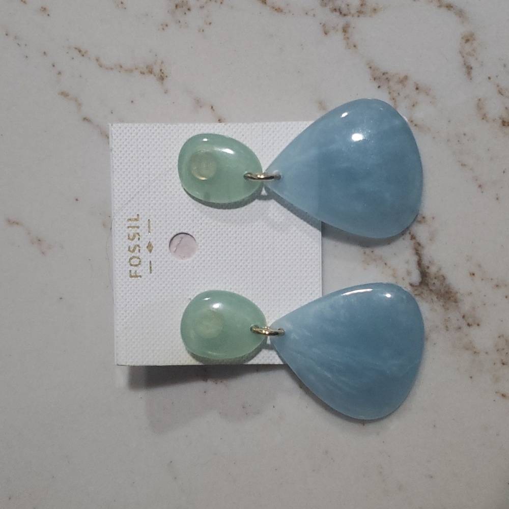 Fossil Dangling Earrings
